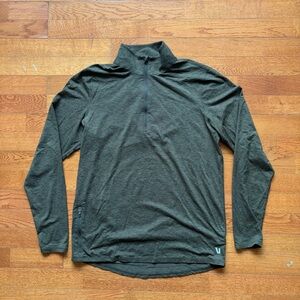 Vuori Quarter Zip Green